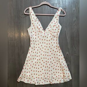 Zara Satin Strawberry Dress